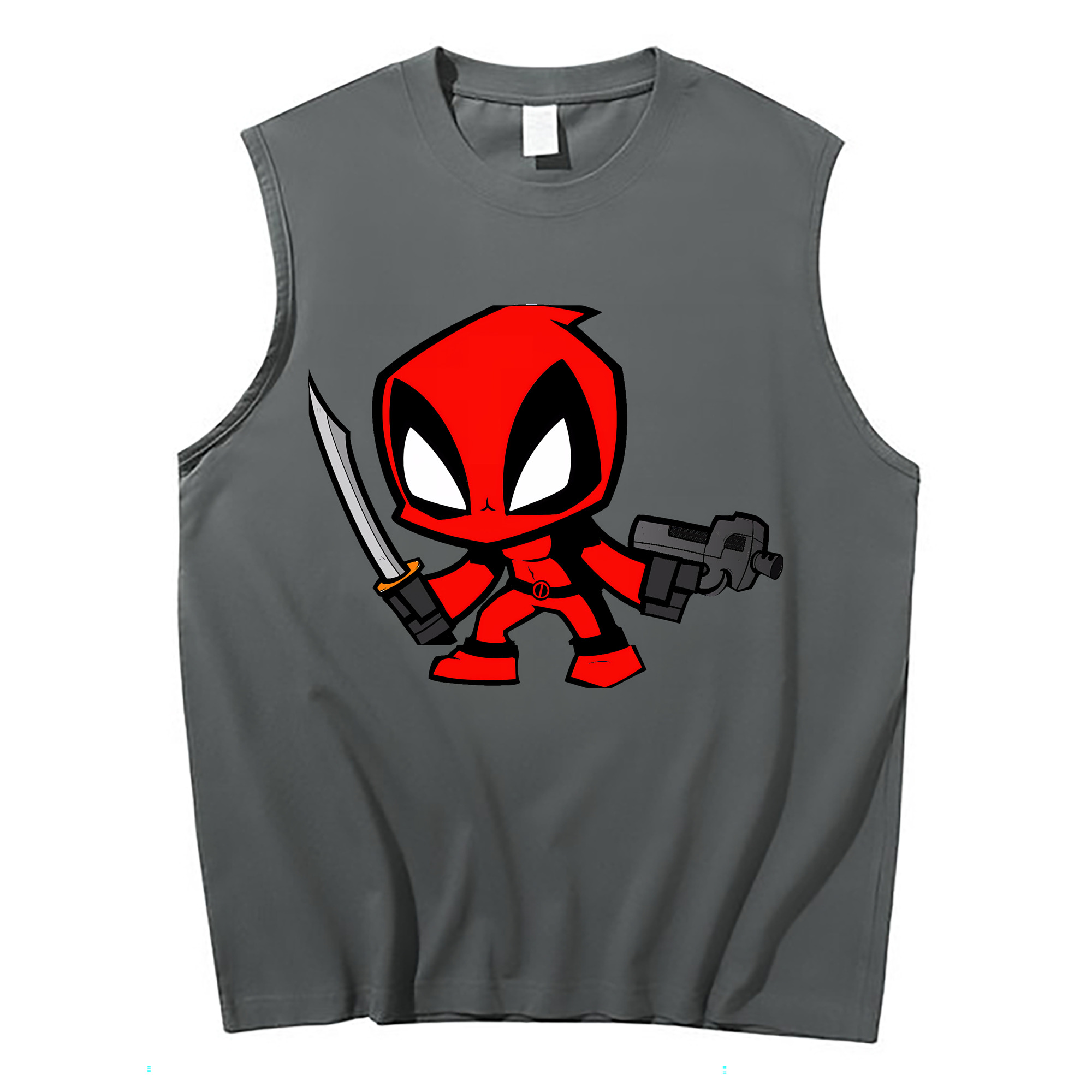 （画像用） Deadpool デッドプール コットン100％タンクトップ（フロントプリント）